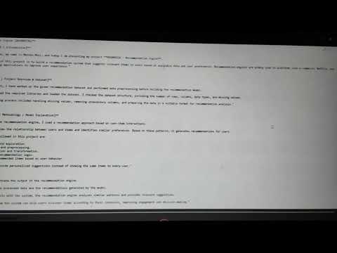 Task Demo - DAS004536 - Recommendation Engine