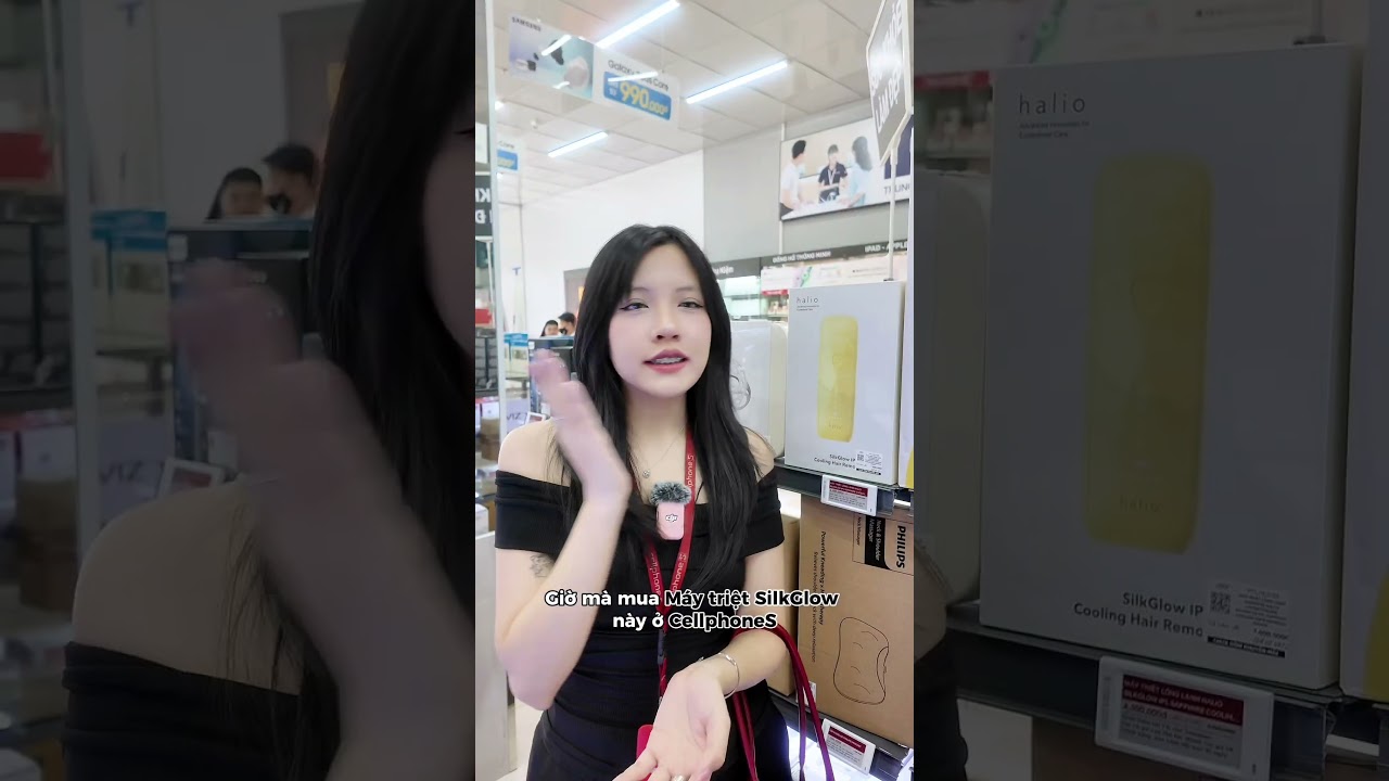 Máy triệt lông lạnh Halio SilkGlow IPL Sapphire Cooling Hair Removal Device