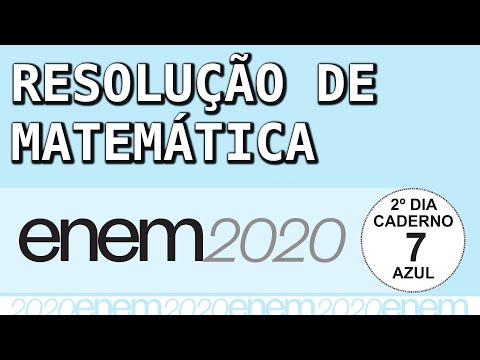 ENEM 2020 Caderno Azul – Resolução COMPLETA de MATEMÁTICA