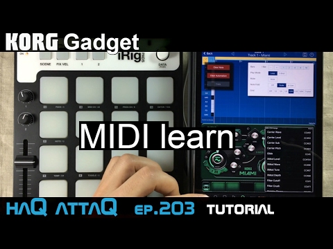 KORG Gadget MIDI learn │ Tutorial - haQ attaQ 203