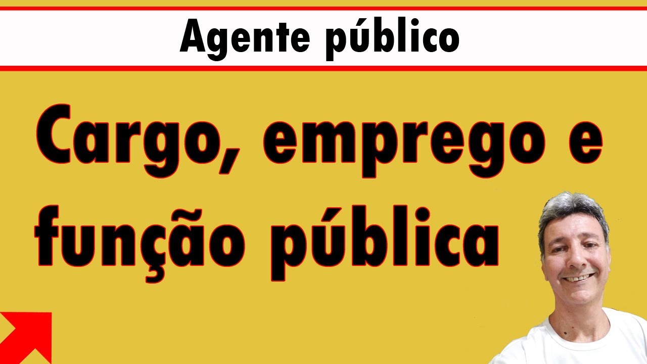 Agente público cargo emprego e função pública