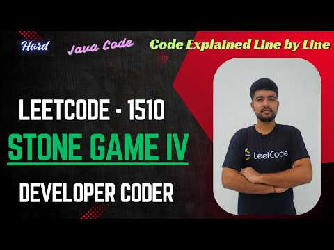 Stone Game Iv Leetcode 1510 Java Code Developer Coder