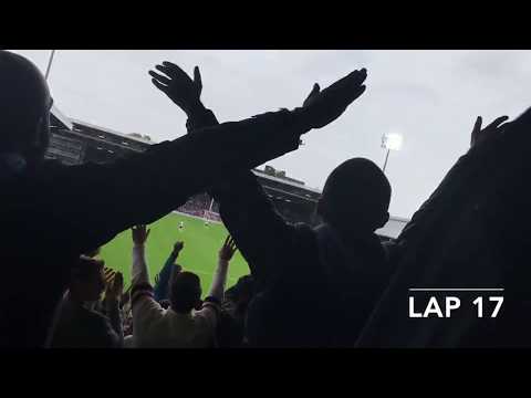 Fulham - Watford 22/09/18 away fans' reaction to Gray's goal