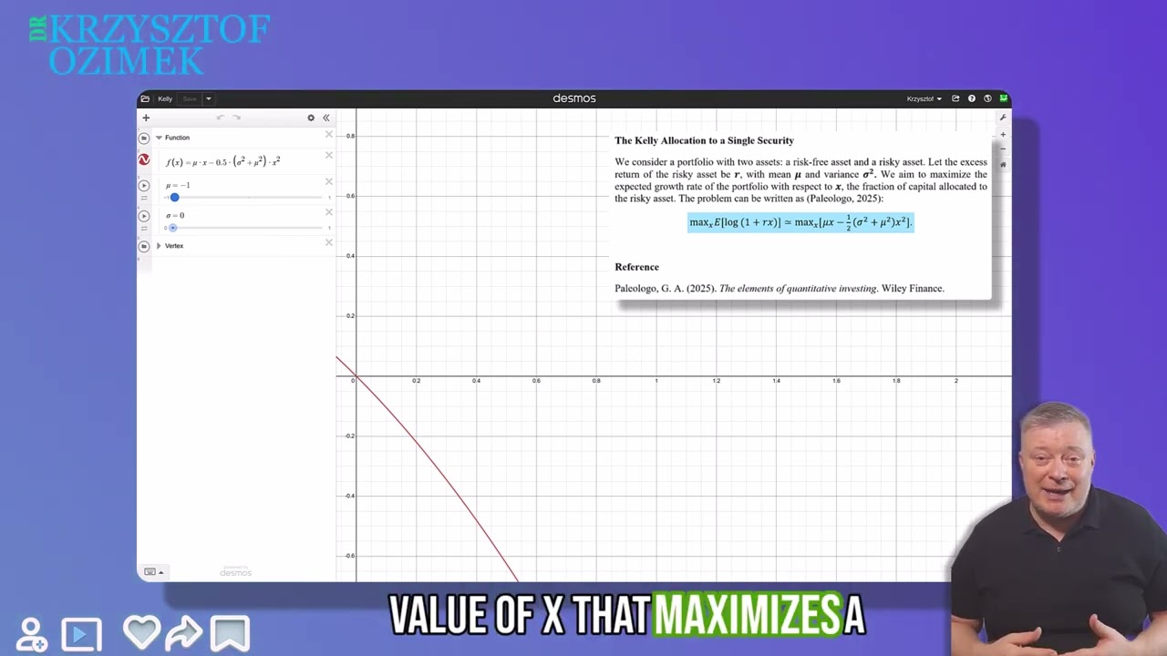 Kelly Allocation Explained – Optimal Portfolio Growth with Volatility vs Return