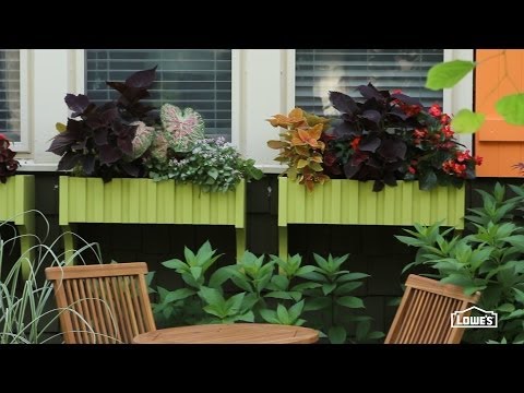 Make Window Boxes for Container Gardening