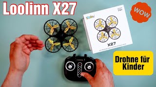 Loolinn | Drohne für Kinder | RC Quadrocopter mit Antikollision - 360° Flips - 30 Minuten Flugzeit