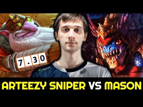 ARTEEZY Sniper vs MASON on 7.30 New Patch — 30min Game 100% Outplay