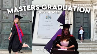 MASTERS GRADUATION VLOG 🎓 my speech, ceremony & celebrations! (University of Portsmouth)
