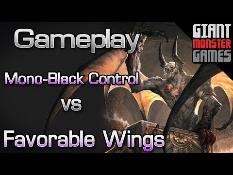 Mono Black Control  -vs- Favorable wings - MTGO Gameplay #3