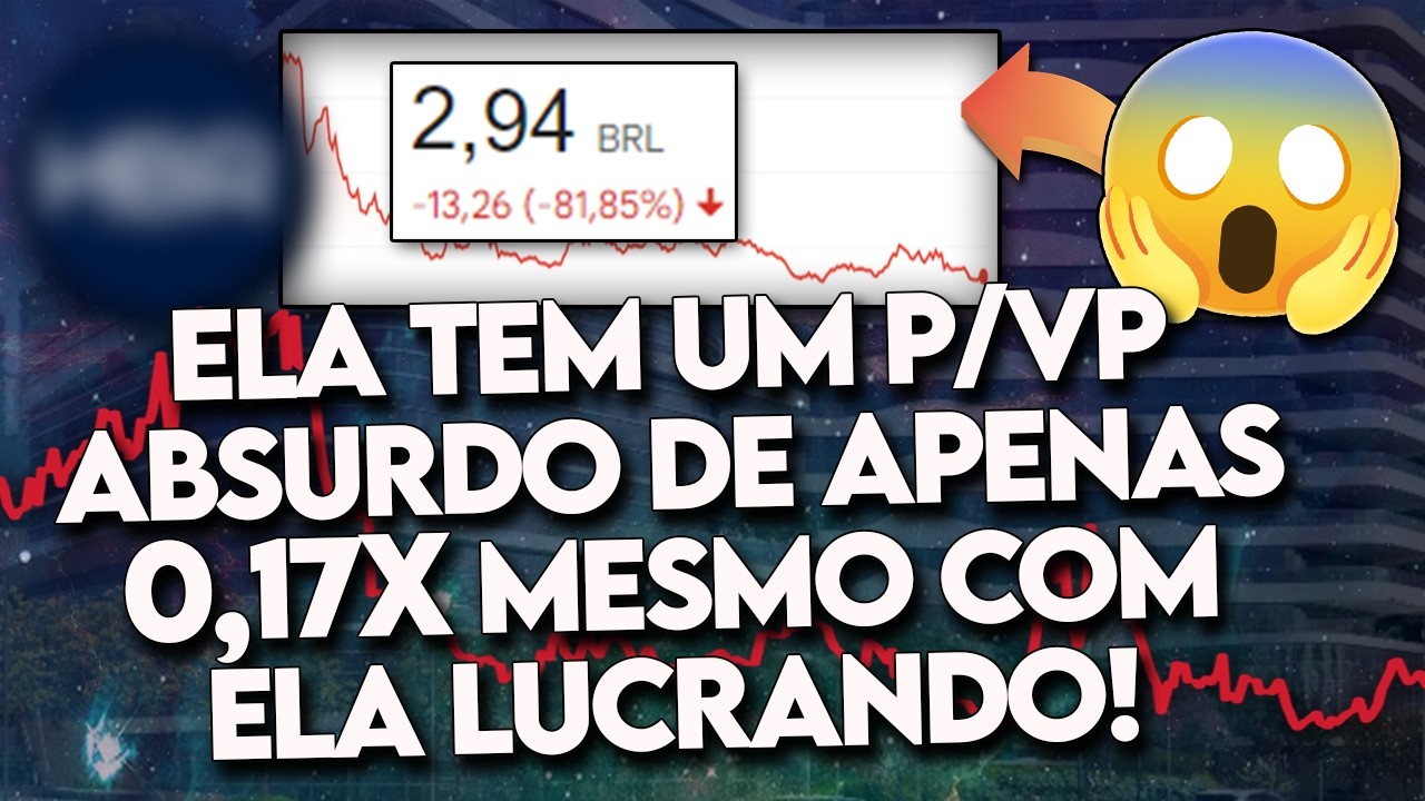 Conheça 10 AÇÕES com o P/VP ABSURDAMENTE BAIXO! (Caíram DEMAIS e hoje NÃO VALEM NADA!) - TOP 10