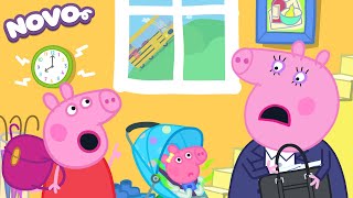 Peppa Pig Português Brasil 😱  Correria da Manhã 🎒  NOVO Contos da Peppa Pig
