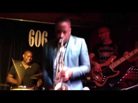 Andre 'saxman' Brown tearing it up at the 606! With Emmanuel Waldron, Carl Stanbridge & Julien Brown