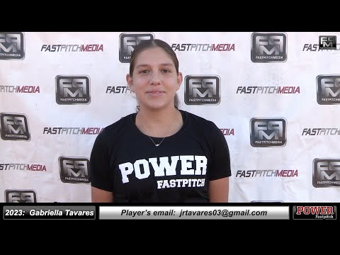 2023 Gabriella Tavares committed UTEP- Pitcher Outfielder Softball Skills Video - Power Fastpitch