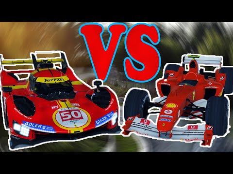Ferrari 499P VS Ferrari F2004 - (Michael Schumacher VS Antonio Giovinazzi)