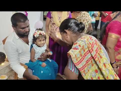 Hanshitha Reddy Birthday cake cutting &  family members 