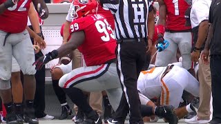 Pickens gets Unsportsmanlike Penalty for Squirting Water on Tennessee QB | Georgia vs Tennessee