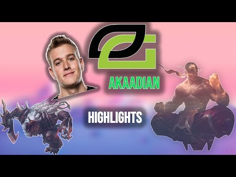 Optic Gaming Akaadian Highlights! JUNGLE GOD| NA LCS SPRING 2018
