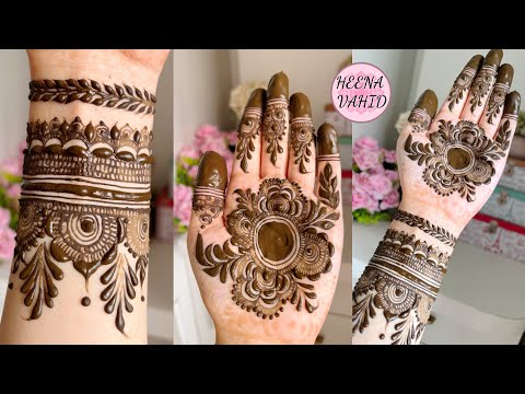 Trendy henna design for frontside 2023 | Heena Vahid