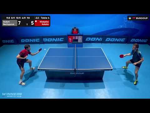 12:25 Vadym Nechyporuk  - Vladyslav Kaluhin 30.08.2023 TT Euro.Cup Ukraine Star. TABLE 4
