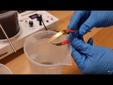 Gold Plating Stainless Steel using Gold Strike & 24K Bright Gold (Medical instrument)