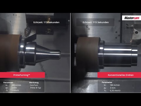 Mastercam 2020 | PrimeTurning™ vs. Konventinelles Drehen