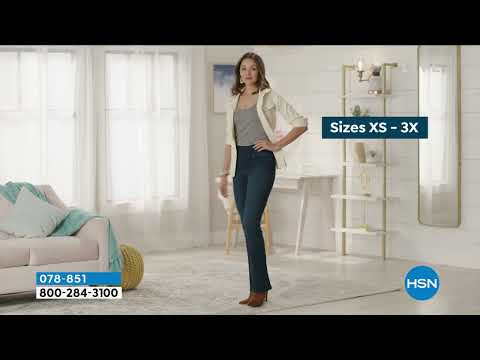 DG2 by Diane Gilman Stretch Knit Twill BootCut Jegging  ...