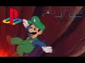 Luigi falls in PS2 Red screen of death (meme)