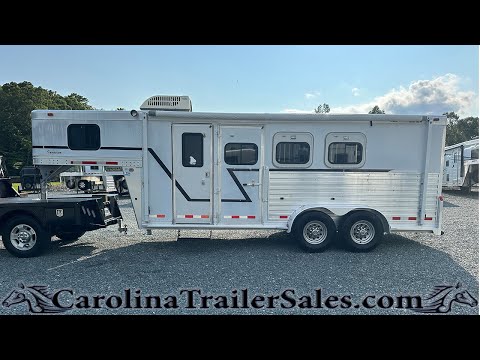 2002 Cherokee Invasion 3 Horse Trailer with Weekender Package - All Aluminum and AC Equipped!