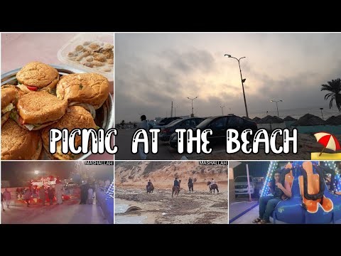 BEACH PICNIC 🤩❤ | FUN DAY AT THE BEACH | Mahrukh's lifestyle in Libya