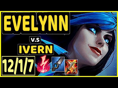 MAXLORE (EVELYNN) vs IVERN - 12/1/7 KDA JUNGLE GAMEPLAY - EUW Ranked MASTER
