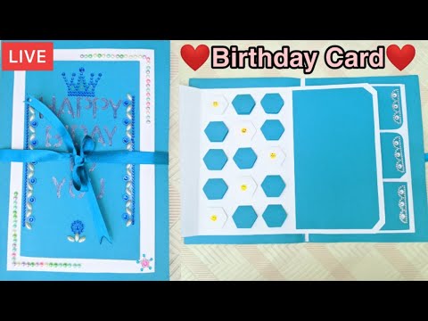 🔴 LIVE | Multi Layer Card | Birthday Card | Arzoo Handloom & Crafts