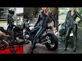Latex Leather Biker Dresses For Women And Girls