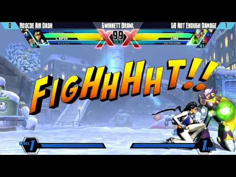 GB Sep 5, 2015 - UMvC3 - Roscoe Air Dash vs GB Not Enough Damage