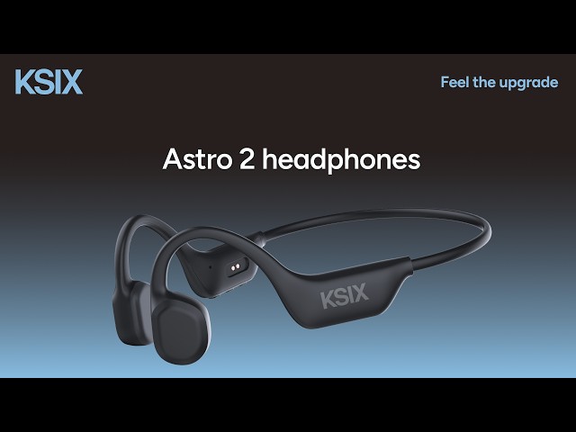 Ksix Astro 2 Auriculares Inalámbricos Deportivos de Conducción Ósea Negros video