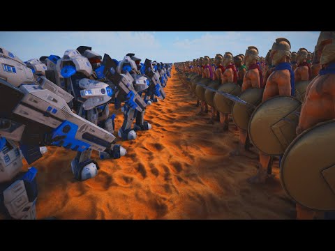 100.000 ROBOTS vs 1.000.000 SPARTANS - ULTIMATE EPIC BATTLE SIMULATOR 2 - UEBS 2
