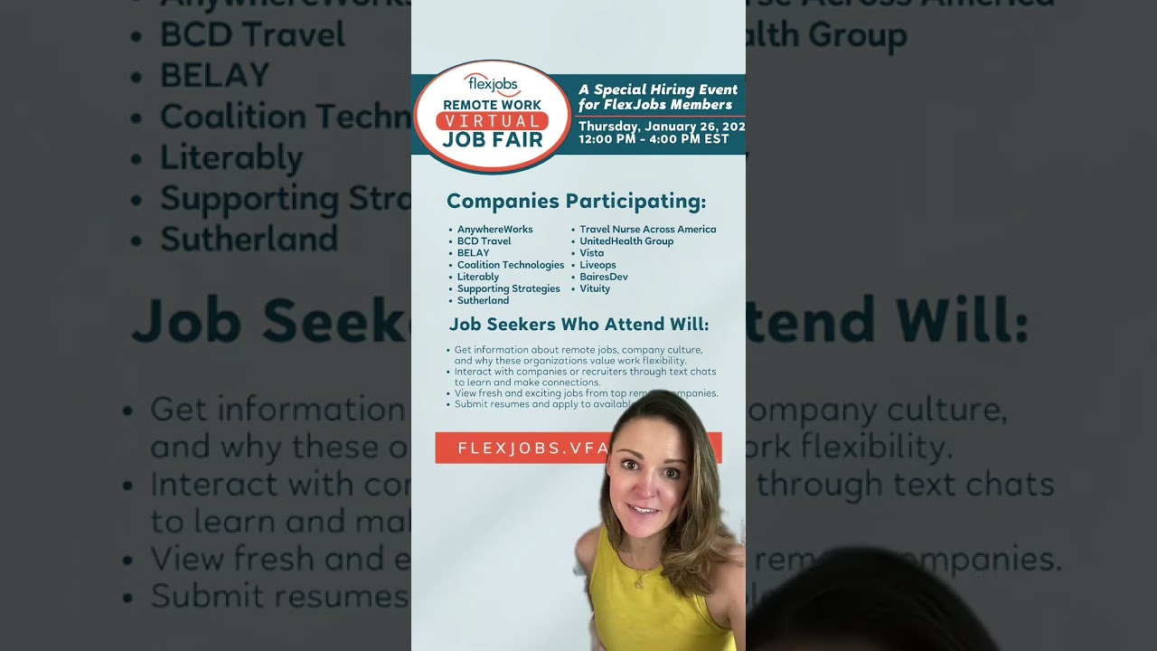 FlexJobs Special #Hiring Event for Members: #RemoteWork #VirtualJobFair #RemoteJobs