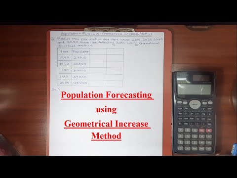 Population Forecasting | Geometrical Increase Method | Civil Engineering