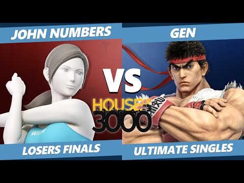 Xeno 200 Losers FInals - John Numbers (Wii Fit) Vs. Gen (Ryu) Smash Ultimate - SSBU