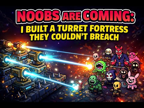 NOOBS ARE COMING: I BUILT A TURRET FORTRESS THEY COULDN'T BREACH 🏰
