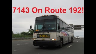 NeoplanDude | NJ Transit 2008 MCI D4500CL #7143 On Route 192, To New York!