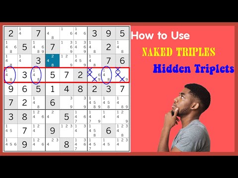 How to Use Naked Triples and Hidden Triplets to Solve Hard Sudoku | Sudoku Beginner Tutorial