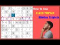 How To Use Naked Triples And Hidden Triplets To Solve Hard Sudoku Sudoku Beginner Tutorial