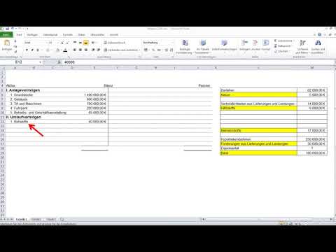 Aufbau und Gliederung der Bilanz Aufgabe 1