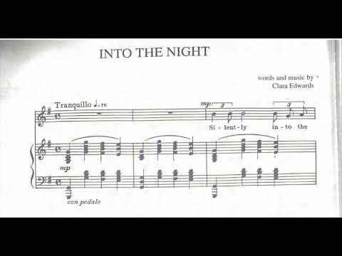 Into the Night (Clara Edwards) - G Major Piano Accompaniment - Karaoke