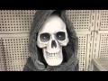 Grim Reaper Creepy Talking Halloween Skeleton Flashing Eyes