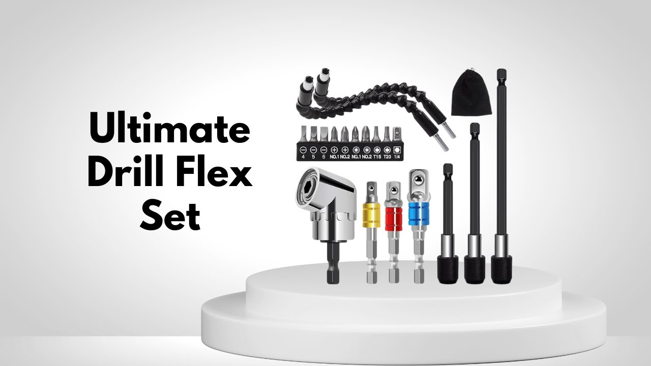 Flexible Drill Bit Extension Set | Versatile Tool Kit for Tight Spaces