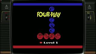 Four-Play (Atari 2600) Gameplay | Classic Connect Four Strategy on a Retro Console