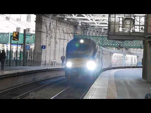 Direct Rail Services 68003 leaves Edinburgh Waverley