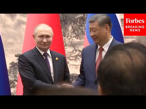 Xi Jinping And Vladimir Putin Sign China-Russia Strategic Partnership Declaration In Beijing, China