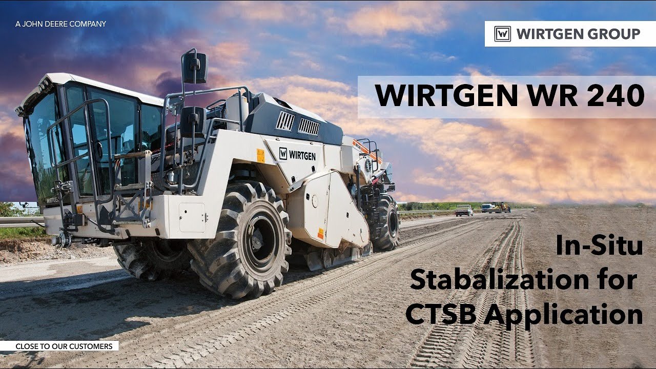 Wirtgen WR 240 In-Situ Stabilization for CTSB Application